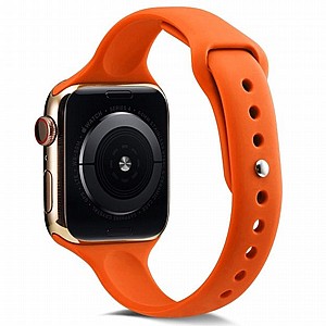 רצועת סיליקון מדגם Thin Silicone Band מבית LaTera לשעון חכם מדגם: Apple Watch 38mm/40mm/41mm (צבע Orange) רצועת סיליקון מדגם Thin Silicone Band מבית LaTera לשעון חכם מדגם: Apple Watch 38mm/40mm/41mm (צבע Orange)