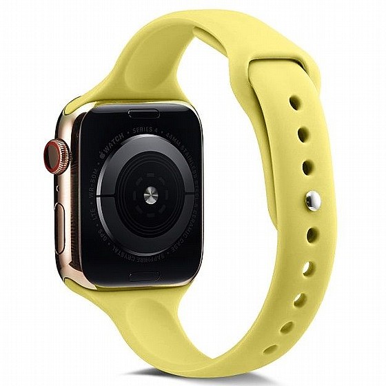 ����� ������� ����  Thin Silicone Band ���� LaTera ����� ��� ����: Apple Watch 38mm/40mm/41mm (��� Yellow)