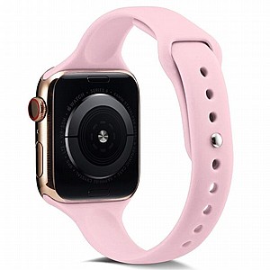 רצועת סיליקון מדגם Thin Silicone Band מבית LaTera לשעון חכם מדגם: Apple Watch 38mm/40mm/41mm (צבע Pink) רצועת סיליקון מדגם Thin Silicone Band מבית LaTera לשעון חכם מדגם: Apple Watch 38mm/40mm/41mm (צבע Pink)