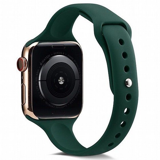 ����� ������� ����  Thin Silicone Band ���� LaTera ����� ��� ����: Apple Watch 38mm/40mm/41mm (��� Deep Green)