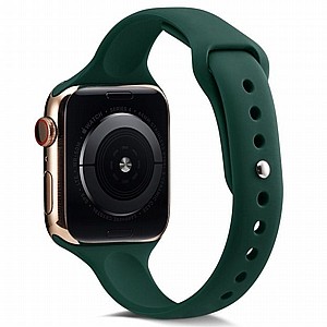 רצועת סיליקון מדגם Thin Silicone Band מבית LaTera לשעון חכם מדגם: Apple Watch 38mm/40mm/41mm (צבע Deep Green) רצועת סיליקון מדגם Thin Silicone Band מבית LaTera לשעון חכם מדגם: Apple Watch 38mm/40mm/41mm (צבע Deep Green)
