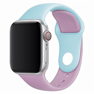 רצועת סיליקון מדגם Double Colors Silicone Band מבית LaTera לשעון חכם מדגם: Apple Watch 42mm/44mm/45mm (צבע Purple/Turquoise) רצועת סיליקון מדגם Double Colors Silicone Band מבית LaTera לשעון חכם מדגם: Apple Watch 42mm/44mm/45mm (צבע Purple/Turquoise)