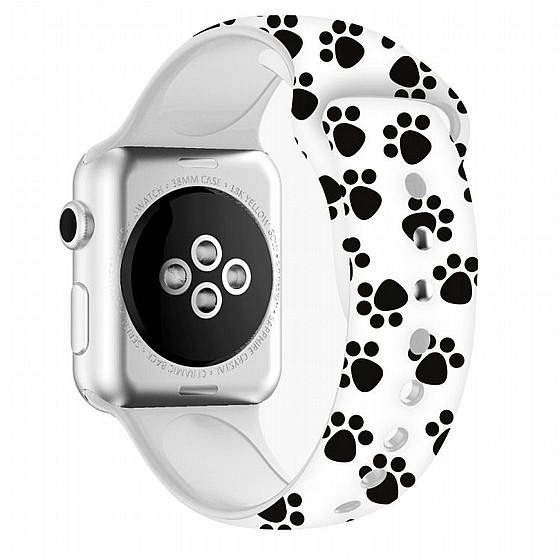 ����� ������� ���� Printing Double Nail Silicone Band ���� LaTera ����� ��� ����: Apple Watch 38mm/40mm/41mm (��� Dog Claw)