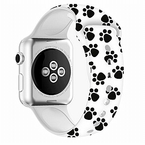 ����� ������� ���� Printing Double Nail Silicone Band ���� LaTera ����� ��� ����: Apple Watch 38mm/40mm/41mm (��� Dog Claw)