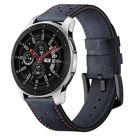 ����� ��� ����   Eyelet Sport Leather Band ���� LaTera ����� ��� ����: Samsung Galaxy Watch  46mm (��� Dark Blue)