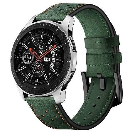 ����� ��� ����   Eyelet Sport Leather Band ���� LaTera ����� ��� ����: Samsung Galaxy Watch  46mm (��� Army Green)