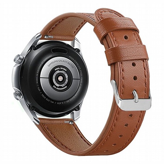 ����� ��� ���� Replacement Leather Band ���� LaTera ����� ��� ����: Samsung Galaxy Watch  46mm (��� Brown)