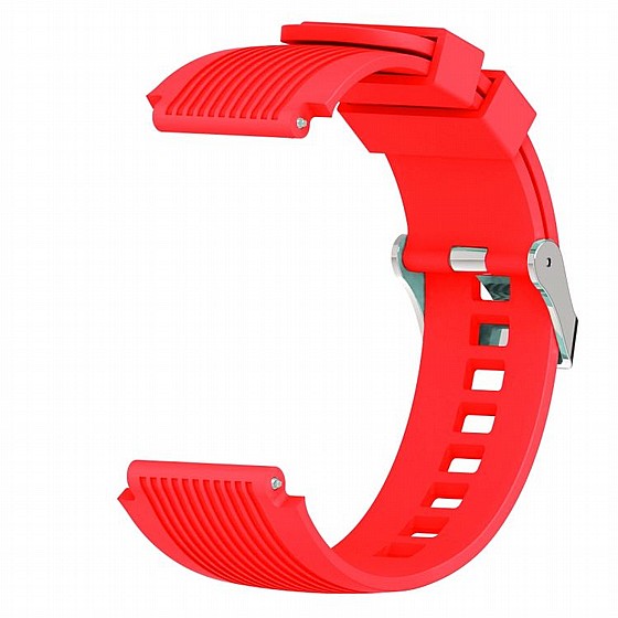 ����� ������� ����  Vertical Grain Wrist Silicone Band ���� LaTera ����� ��� ����: Samsung Galaxy Watch  46mm (��� Red)