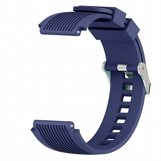 ����� ������� ����  Vertical Grain Wrist Silicone Band ���� LaTera ����� ��� ����: Samsung Galaxy Watch  46mm (��� Dark Blue)