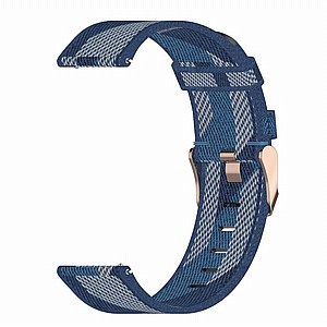 רצועת בד / ניילון מדגם Stripe Weave Nylon Band מבית LaTera לשעון חכם מדגם: Samsung Galaxy Watch 46mm (צבע Blue) רצועת בד / ניילון מדגם Stripe Weave Nylon Band מבית LaTera לשעון חכם מדגם: Samsung Galaxy Watch 46mm (צבע Blue)