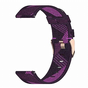 רצועת בד / ניילון מדגם Stripe Weave Nylon Band מבית LaTera לשעון חכם מדגם: Samsung Galaxy Watch 46mm (צבע Purple) רצועת בד / ניילון מדגם Stripe Weave Nylon Band מבית LaTera לשעון חכם מדגם: Samsung Galaxy Watch 46mm (צבע Purple)