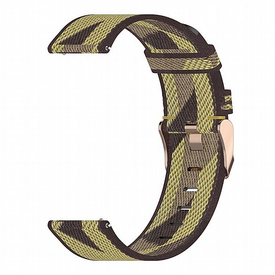 ����� �� / ������ ����  Stripe Weave Nylon Band ���� LaTera ����� ��� ����: Samsung Galaxy Watch  46mm (��� Yellow)