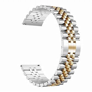 רצועת מתכת מדגם Five Beads Steel Band מבית LaTera לשעון חכם מדגם: Samsung Galaxy Watch 42mm (צבע Silver/Rose Gold) רצועת מתכת מדגם Five Beads Steel Band מבית LaTera לשעון חכם מדגם: Samsung Galaxy Watch 42mm (צבע Silver/Rose Gold)