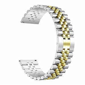 רצועת מתכת מדגם Five Beads Steel Band מבית LaTera לשעון חכם מדגם: Samsung Galaxy Watch 42mm (צבע (Silver/Gold) רצועת מתכת מדגם Five Beads Steel Band מבית LaTera לשעון חכם מדגם: Samsung Galaxy Watch 42mm (צבע (Silver/Gold)