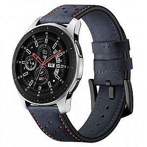 רצועת עור מדגם Eyelet Sport Leather Band מבית LaTera לשעון חכם מדגם: Samsung Galaxy Watch 42mm (צבע Dark Blue) רצועת עור מדגם Eyelet Sport Leather Band מבית LaTera לשעון חכם מדגם: Samsung Galaxy Watch 42mm (צבע Dark Blue)