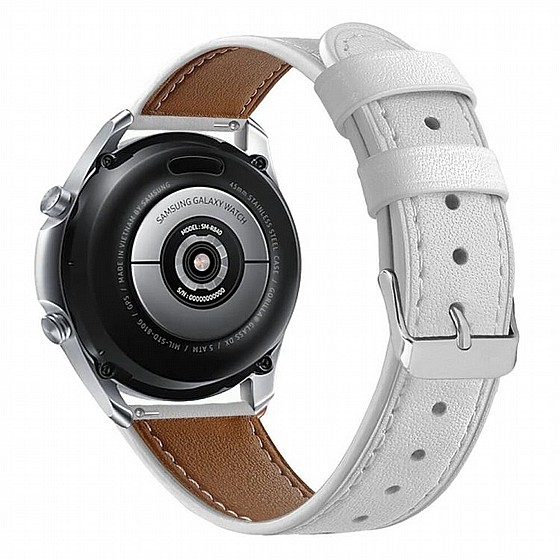 ����� ��� ���� Replacement Leather Band ���� LaTera ����� ��� ����: Samsung Galaxy Watch  42mm (��� White)