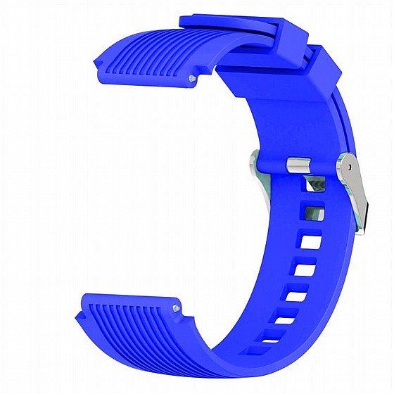 ����� ������� ����  Vertical Grain Wrist Silicone Band ���� LaTera ����� ��� ����: Samsung Galaxy Watch  42mm (��� Blue)