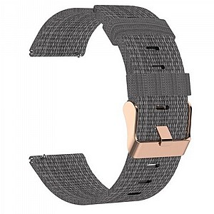 רצועת בד / ניילון מדגם Woven Textured Nylon Band מבית LaTera לשעון חכם מדגם: Samsung Galaxy Watch 42mm (צבע Dark Gray) רצועת בד / ניילון מדגם Woven Textured Nylon Band מבית LaTera לשעון חכם מדגם: Samsung Galaxy Watch 42mm (צבע Dark Gray)