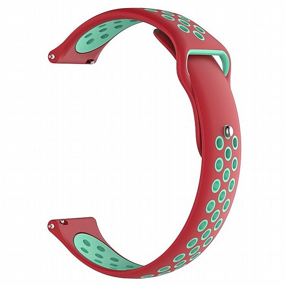 ����� ������� ����  Double Color Wrist Silicone Band ���� LaTera ����� ��� ����: Samsung Galaxy Watch  42mm (��� Green/Red)