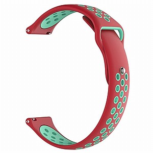 ����� ������� ����  Double Color Wrist Silicone Band ���� LaTera ����� ��� ����: Samsung Galaxy Watch  42mm (��� Green/Red)