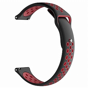 ����� ������� ����  Double Color Wrist Silicone Band ���� LaTera ����� ��� ����: Samsung Galaxy Watch  42mm (��� Red/Black)
