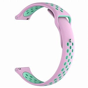 ����� ������� ����  Double Color Wrist Silicone Band ���� LaTera ����� ��� ����: Samsung Galaxy Watch  42mm (��� Pink)