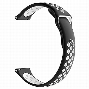 ����� ������� ����  Double Color Wrist Silicone Band ���� LaTera ����� ��� ����: Samsung Galaxy Watch  42mm (��� Black/White)