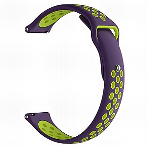רצועת סיליקון מדגם Double Color Wrist Silicone Band מבית LaTera לשעון חכם מדגם: Samsung Galaxy Watch 46mm (צבע Purple/Mint Green) רצועת סיליקון מדגם Double Color Wrist Silicone Band מבית LaTera לשעון חכם מדגם: Samsung Galaxy Watch 46mm (צבע Purple/Mint Green)