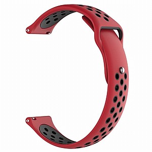 ����� ������� ����  Double Color Wrist Silicone Band ���� LaTera ����� ��� ����: Samsung Galaxy Watch  46mm (��� Red/Black)