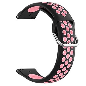 ����� ������� ���� Sports Solid Color Silicone Band ���� LaTera ����� ��� ����: Samsung Galaxy Watch  46mm (��� Black/Powder)