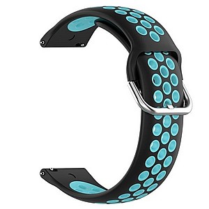 רצועת סיליקון מדגם Sports Solid Color Silicone Band מבית LaTera לשעון חכם מדגם: Samsung Galaxy Watch 46mm (צבע Black/Water Duck) רצועת סיליקון מדגם Sports Solid Color Silicone Band מבית LaTera לשעון חכם מדגם: Samsung Galaxy Watch 46mm (צבע Black/Water Duck)