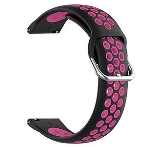 רצועת סיליקון מדגם Sports Solid Color Silicone Band מבית LaTera לשעון חכם מדגם: Samsung Galaxy Watch 46mm (צבע Black/Rose) רצועת סיליקון מדגם Sports Solid Color Silicone Band מבית LaTera לשעון חכם מדגם: Samsung Galaxy Watch 46mm (צבע Black/Rose)
