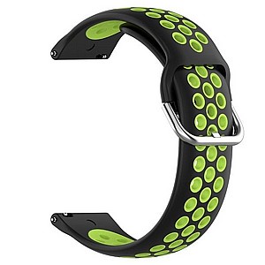 ����� ������� ���� Sports Solid Color Silicone Band ���� LaTera ����� ��� ����: Samsung Galaxy Watch  46mm (��� Black/Lime)