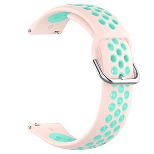 רצועת סיליקון מדגם Sports Solid Color Silicone Band מבית LaTera לשעון חכם מדגם: Samsung Galaxy Watch 42mm (צבע Light Pink/Teal) רצועת סיליקון מדגם Sports Solid Color Silicone Band מבית LaTera לשעון חכם מדגם: Samsung Galaxy Watch 42mm (צבע Light Pink/Teal)