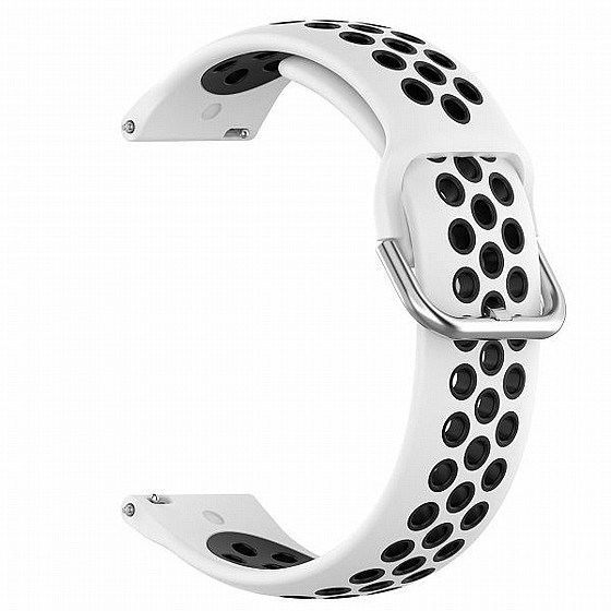 ����� ������� ���� Sports Solid Color Silicone Band ���� LaTera ����� ��� ����: Samsung Galaxy Watch  42mm (��� White/Black)