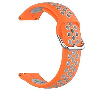 ����� ������� ���� Sports Solid Color Silicone Band ���� LaTera ����� ��� ����: Samsung Galaxy Watch  42mm (��� Orange/Gray)