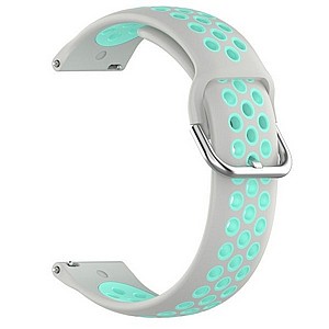 ����� ������� ���� Sports Solid Color Silicone Band ���� LaTera ����� ��� ����: Samsung Galaxy Watch  42mm (��� Grey/Teal)