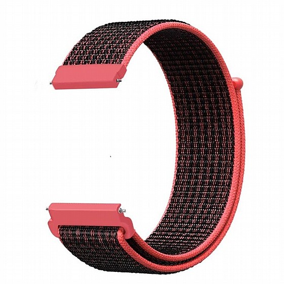 ����� �� / ������ ����  Simple Braided Nylon Band ���� LaTera ����� ��� ����: Samsung Galaxy Watch  42mm (��� Red Black)