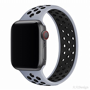 רצועת סיליקון מדגם Elastic Silicone Band מבית LaTera לשעון חכם מדגם: Apple Watch 42mm/44mm/45mm (צבע Grey/Black) רצועת סיליקון מדגם Elastic Silicone Band מבית LaTera לשעון חכם מדגם: Apple Watch 42mm/44mm/45mm (צבע Grey/Black)