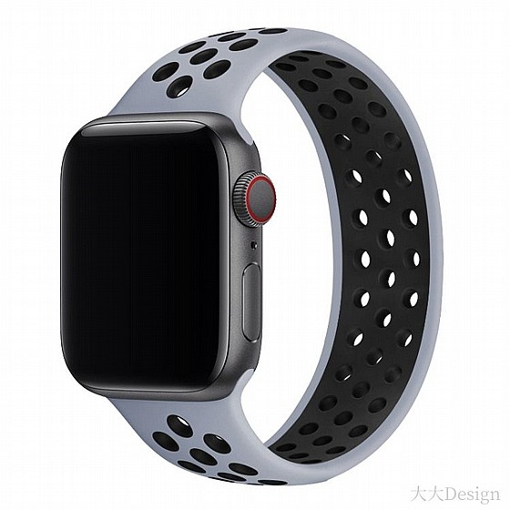 ����� ������� ����  Elastic Silicone Band ���� LaTera ����� ��� ����: Apple Watch 38mm/40mm/41mm (��� Grey/Black)