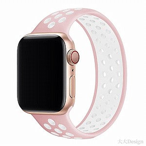 רצועת סיליקון מדגם Elastic Silicone Band מבית LaTera לשעון חכם מדגם: Apple Watch 42mm/44mm/45mm (צבע Light Pink/White) רצועת סיליקון מדגם Elastic Silicone Band מבית LaTera לשעון חכם מדגם: Apple Watch 42mm/44mm/45mm (צבע Light Pink/White)