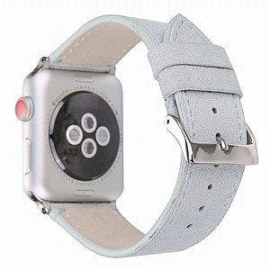 ����� ��� ���� Frosted Genuine Leather Band ���� LaTera ����� ��� ����: Apple Watch 38mm/40mm/41mm (��� White)