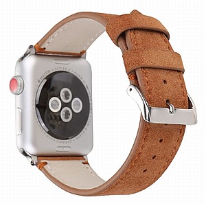 ����� ��� ���� Frosted Genuine Leather Band ���� LaTera ����� ��� ����: Apple Watch 42mm/44mm/45mm (��� Brown)