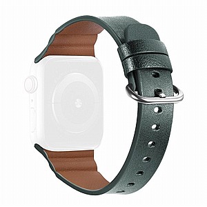 ����� ��� ���� Replacement Genuine Leather Band ���� LaTera ����� ��� ����: Apple Watch 42mm/44mm/45mm (��� Green)