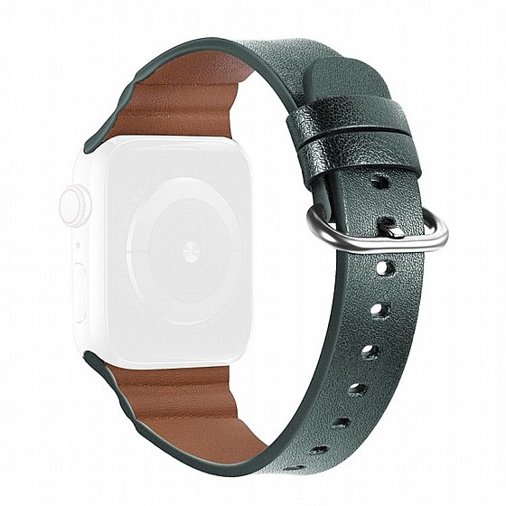 ����� ��� ���� Replacement Genuine Leather Band ���� LaTera ����� ��� ����: Apple Watch 38mm/40mm/41mm (��� Green)