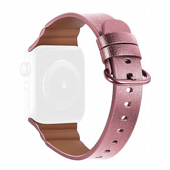 ����� ��� ���� Replacement Genuine Leather Band ���� LaTera ����� ��� ����: Apple Watch 38mm/40mm/41mm (��� Pink)