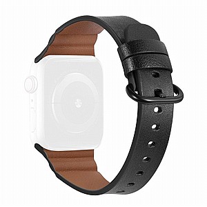 רצועת עור מדגם Replacement Genuine Leather Band מבית LaTera לשעון חכם מדגם: Apple Watch 38mm/40mm/41mm (צבע Black) רצועת עור מדגם Replacement Genuine Leather Band מבית LaTera לשעון חכם מדגם: Apple Watch 38mm/40mm/41mm (צבע Black)