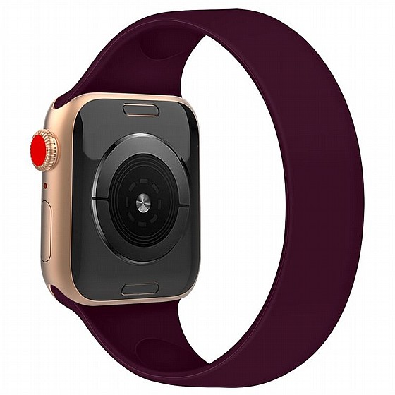 ����� ������� ����  Solid Color Elastic Silicone Band ���� LaTera ����� ��� ����: Apple Watch 42mm/44mm/45mm (��� Purple)