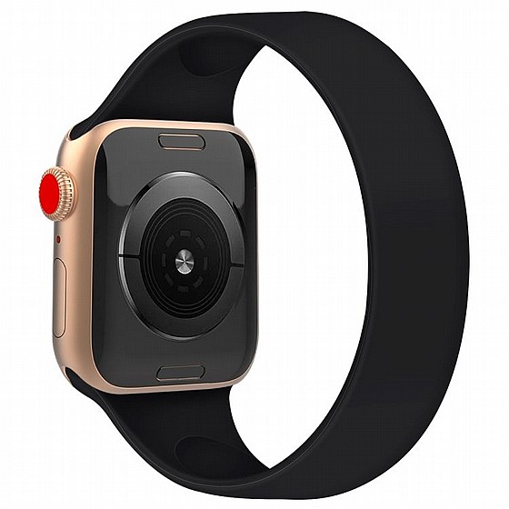 ����� ������� ����  Solid Color Elastic Silicone Band ���� LaTera ����� ��� ����: Apple Watch 42mm/44mm/45mm (��� Black)