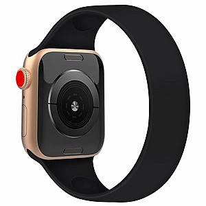 ����� ������� ����  Solid Color Elastic Silicone Band ���� LaTera ����� ��� ����: Apple Watch 42mm/44mm/45mm (��� Black)